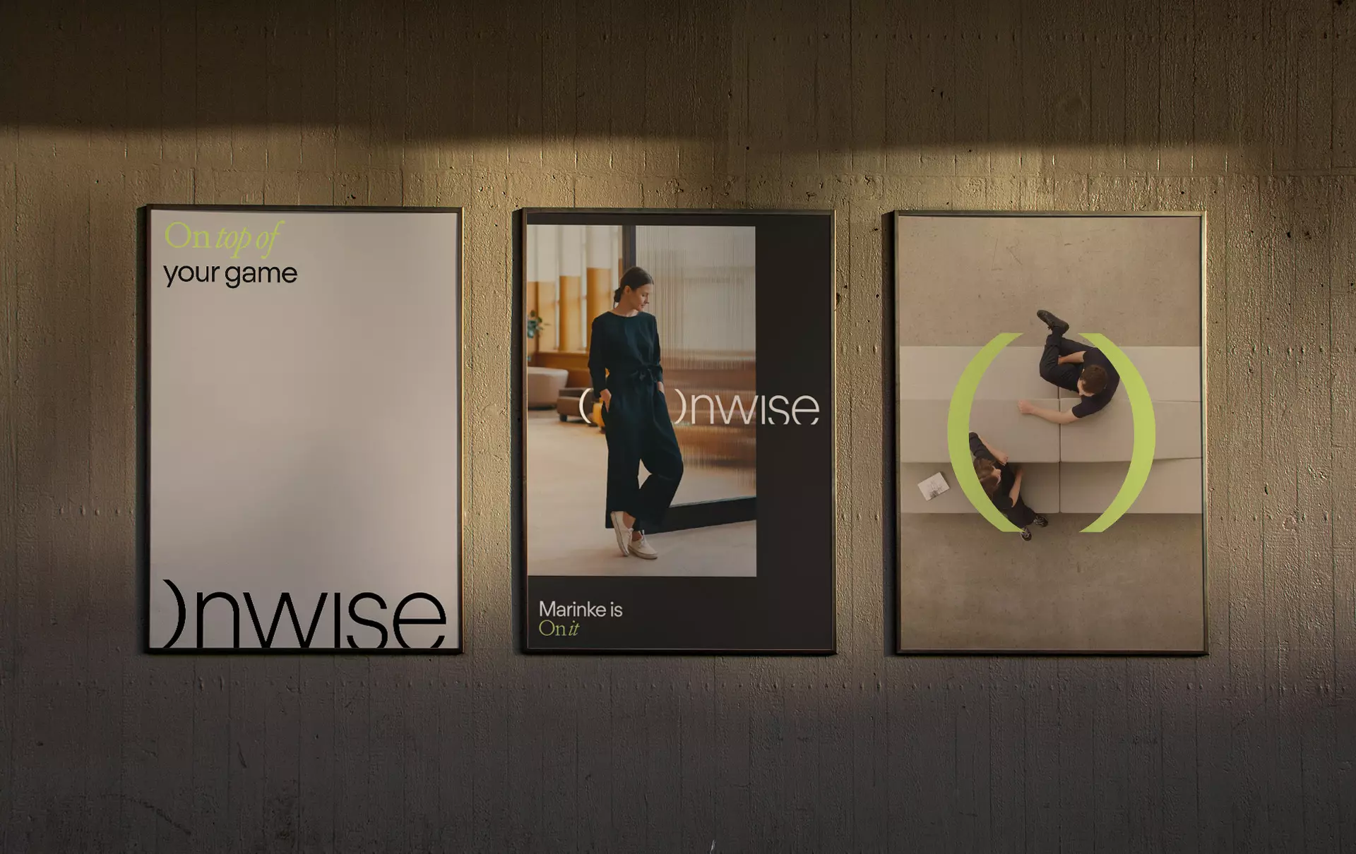 Onwise poster mockup