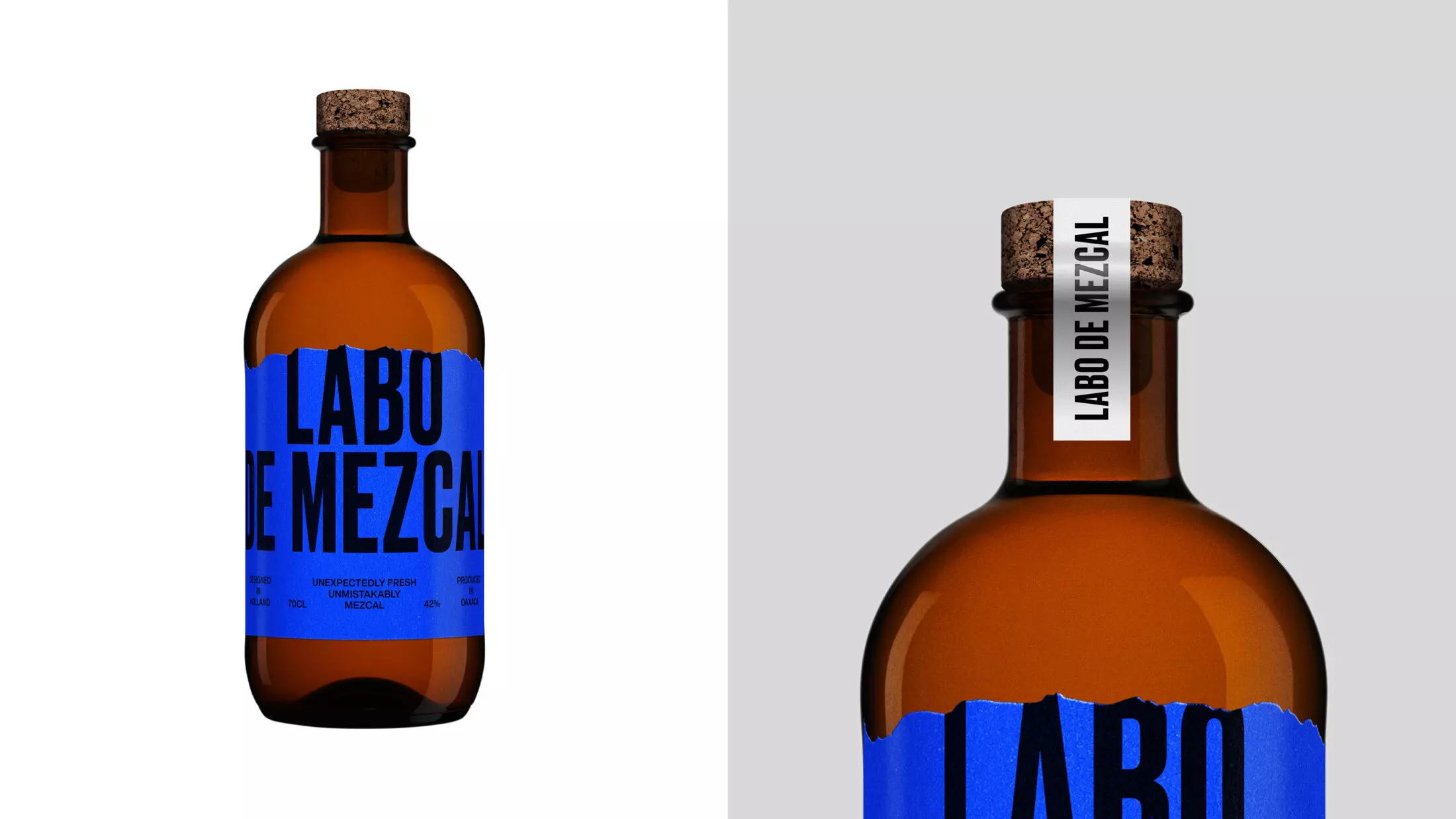 Offff labo de mezcal bottle