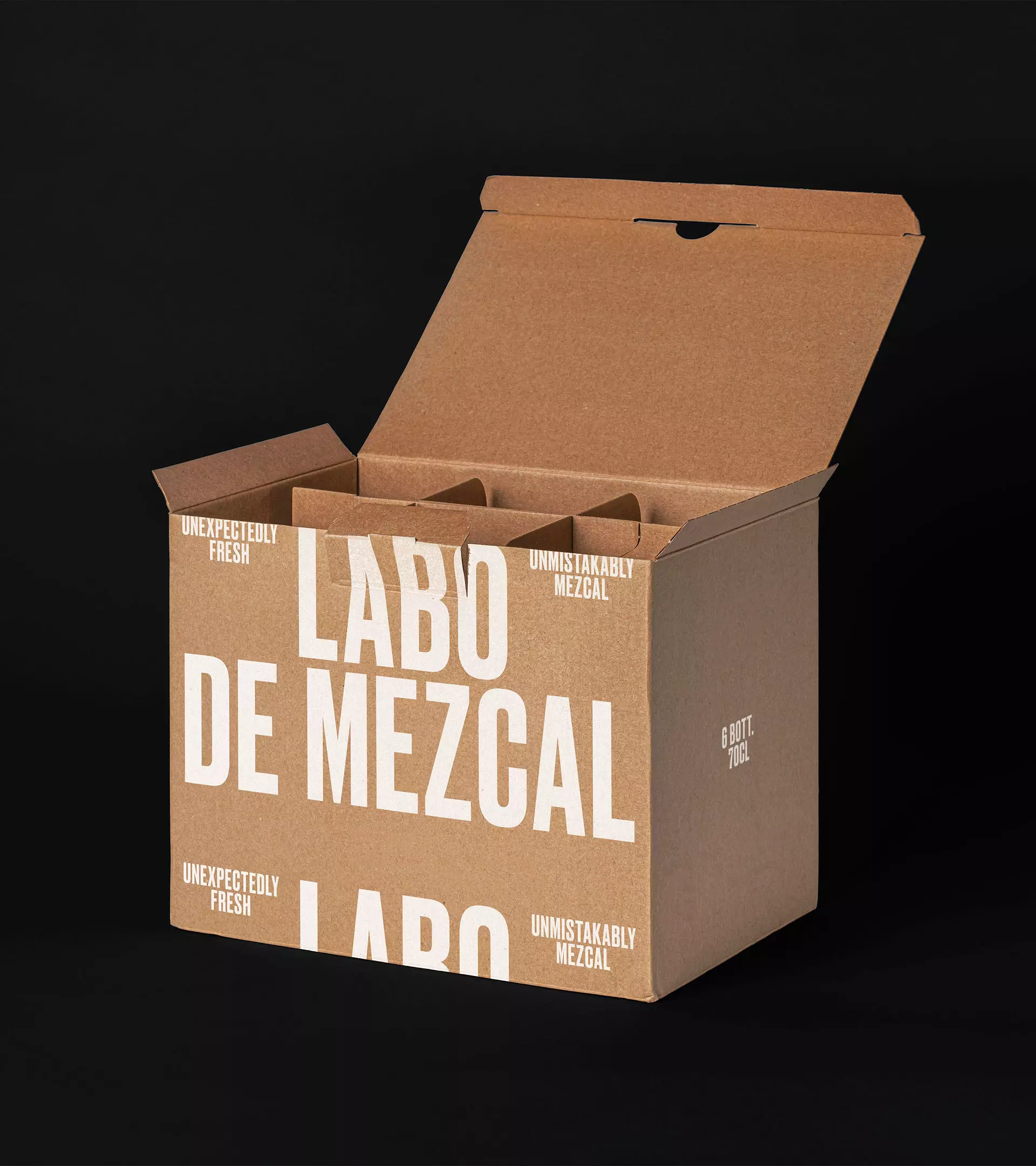 Offff labo de mezcal packaging box